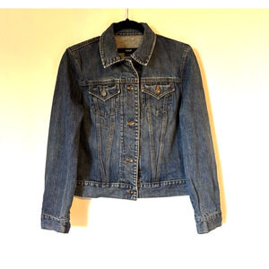 Vtg GAP Denim Jacket Medium Womens Jean Jacket Medium Blue 90s